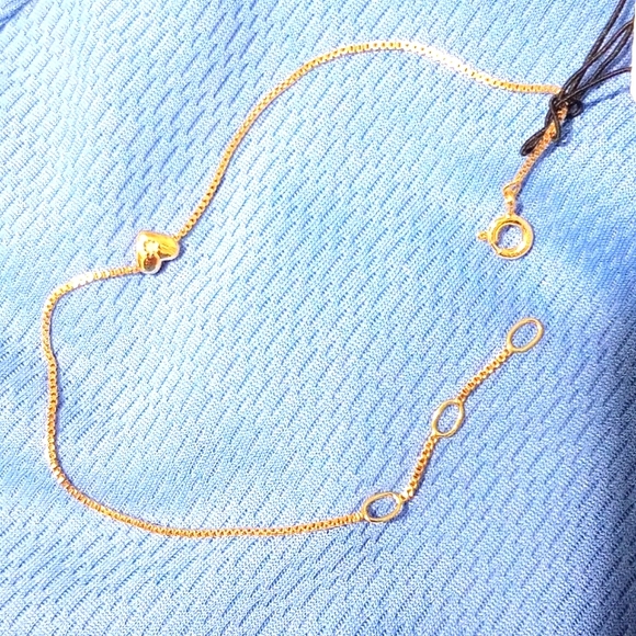 Fossil True Love 14k Rose Gold Plated Diamond Station Bracelet - Picture 3 of 9